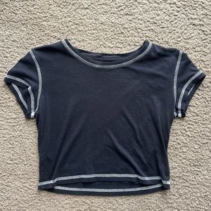 Splendid By Sundown Black Tee